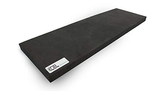 Xcel Yoga Knee Pad - Large Exercise Pad for Knee, Elbow and Wrist Comfort,Black